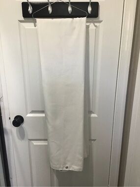 Classic White Shower Curtain Panel - Clean, Minimal Style